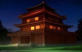 电影天堂网好莱坞大片专区，好莱坞标志性山丘夜景，星光璀璨