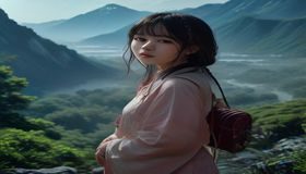 4K HDR画质技术示意图，色彩鲜艳的显示器特写